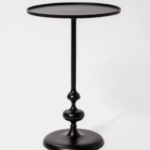 Londonberry Turned Metal Accent Table Black - Threshold