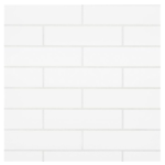 Traditions 3" x 12" Glossy Ceramic Tile in White