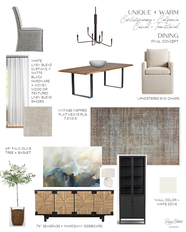 Contemporary + California Casual + Transitional // Dining Room
