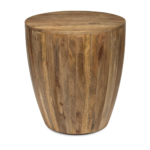 rustic wooden side table