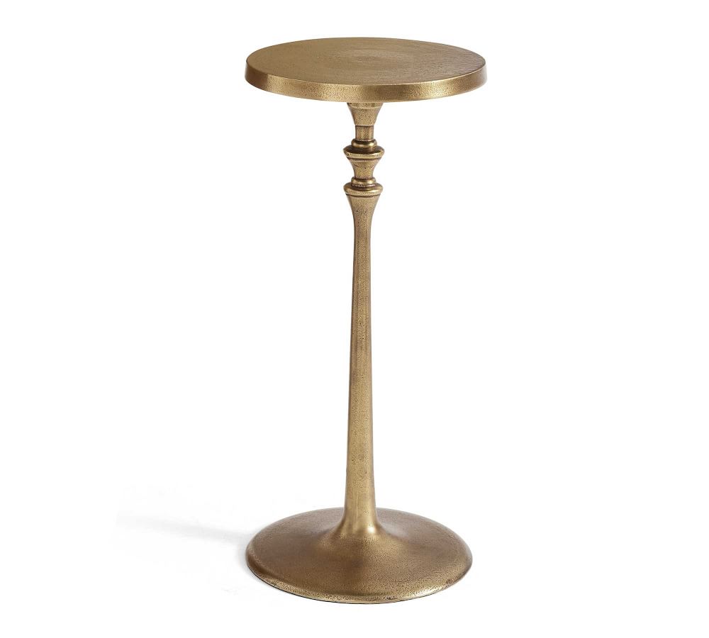 Brass traditional cocktail table