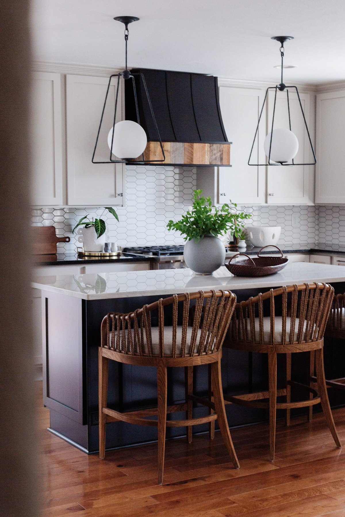 Organic California Casual Warm Contemporary Kitchen by Peggy Haddad Interiors