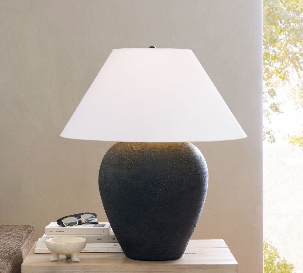 Modern Farmhouse Table Lamp, Rustic Table Lamp, canyon ceramic table lamp pottery barn