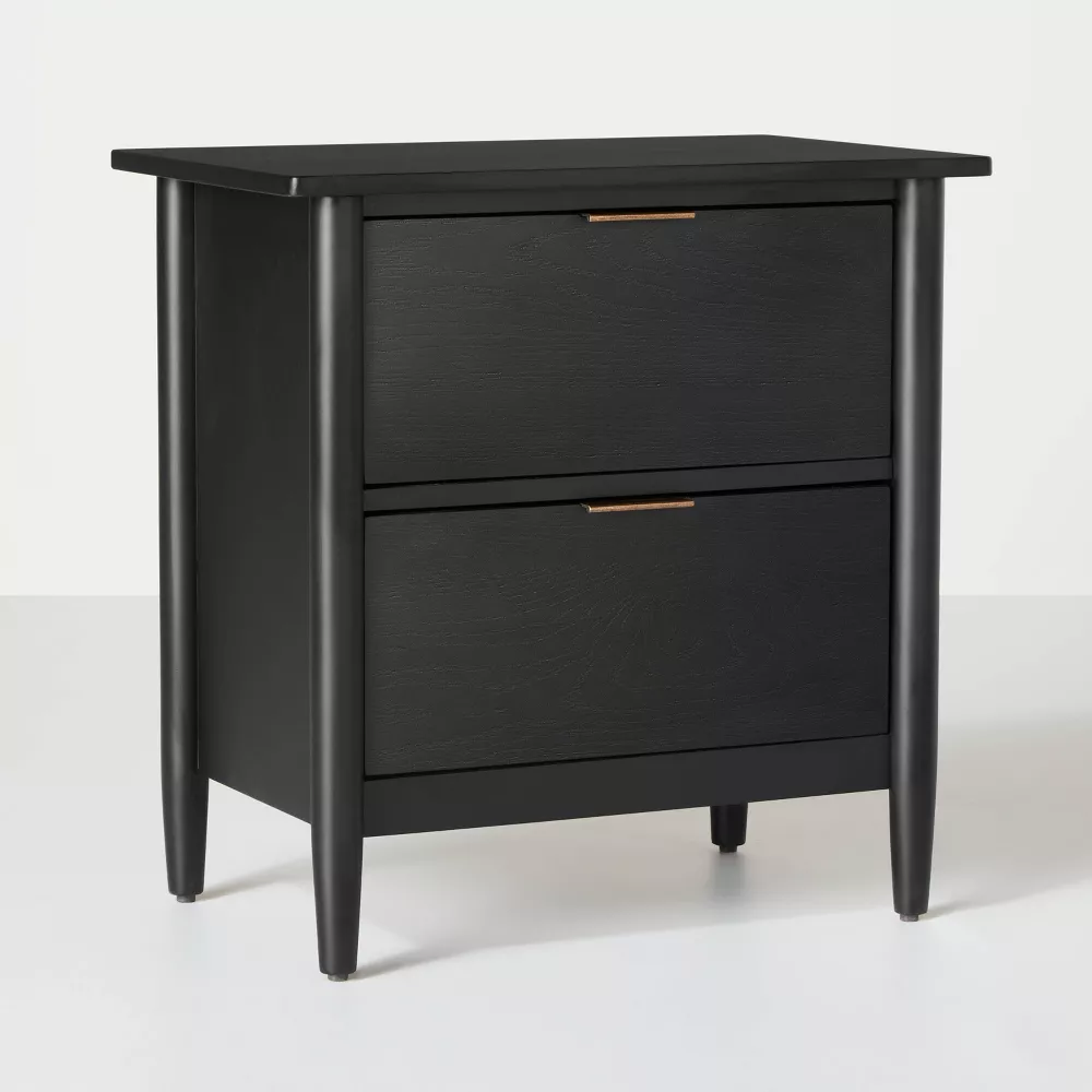 2-Drawer Wood Nightstand Hearth & Hand with Magnolia