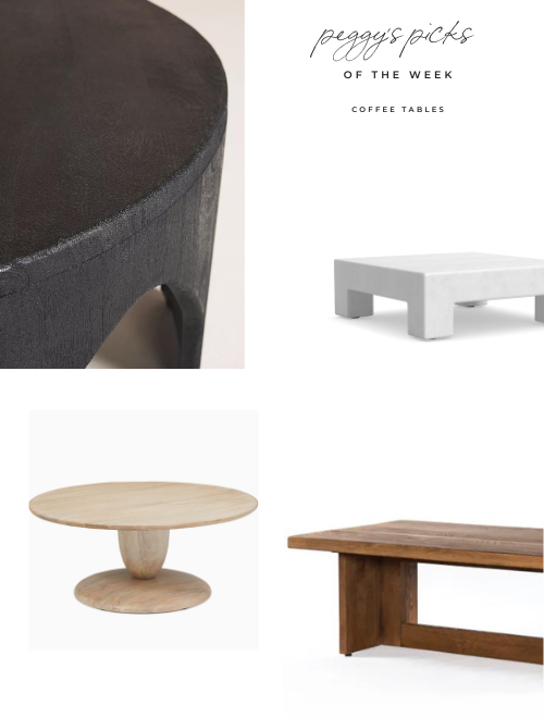 Peggy's picks of the week coffee tables