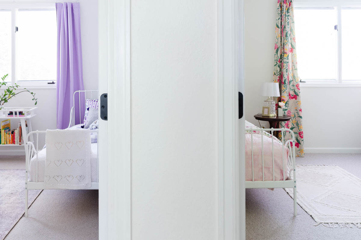 Pink and Purple Mirrored Kids Bedrooms