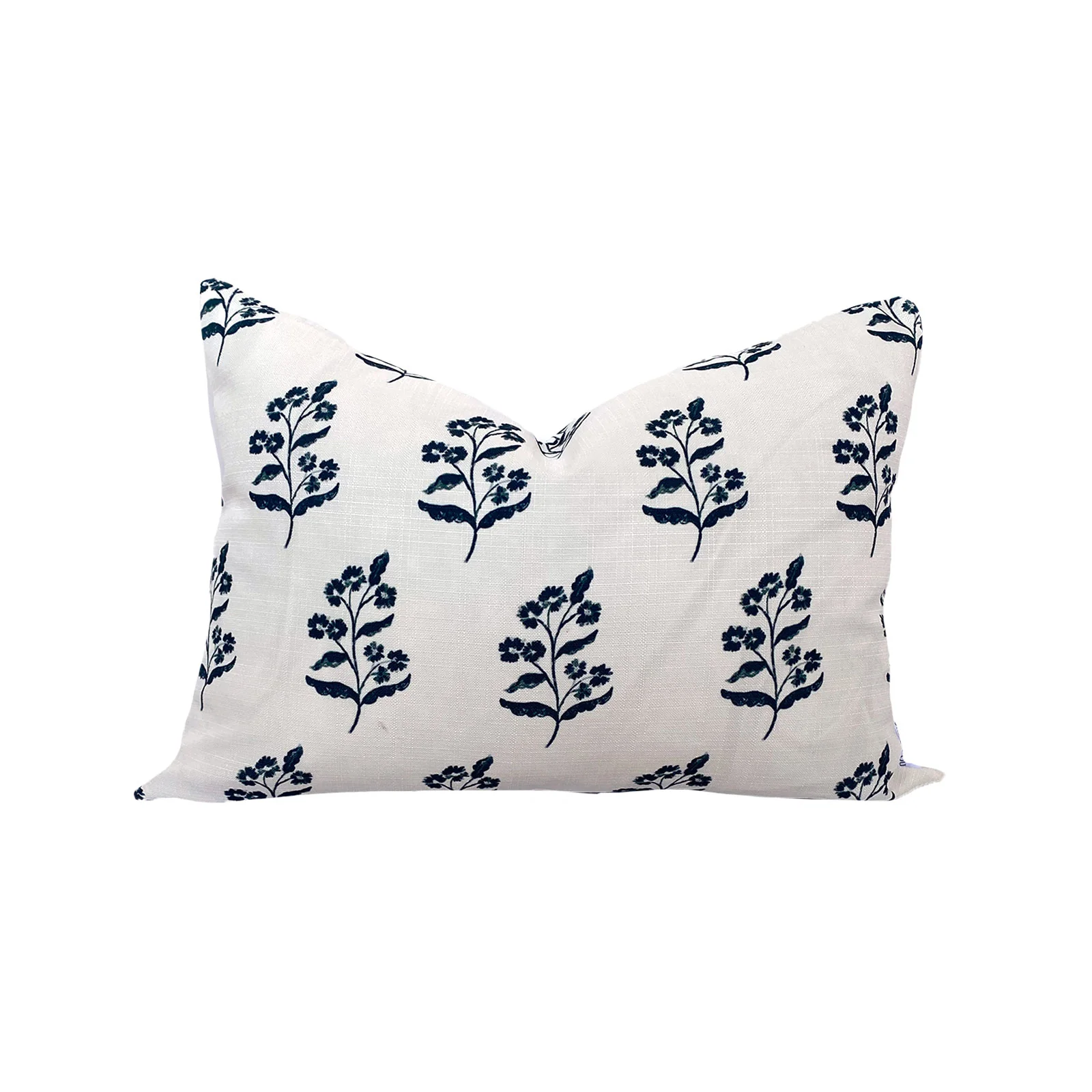 Frankie Floral Pillow in Navy Brook & Lou Blue and White