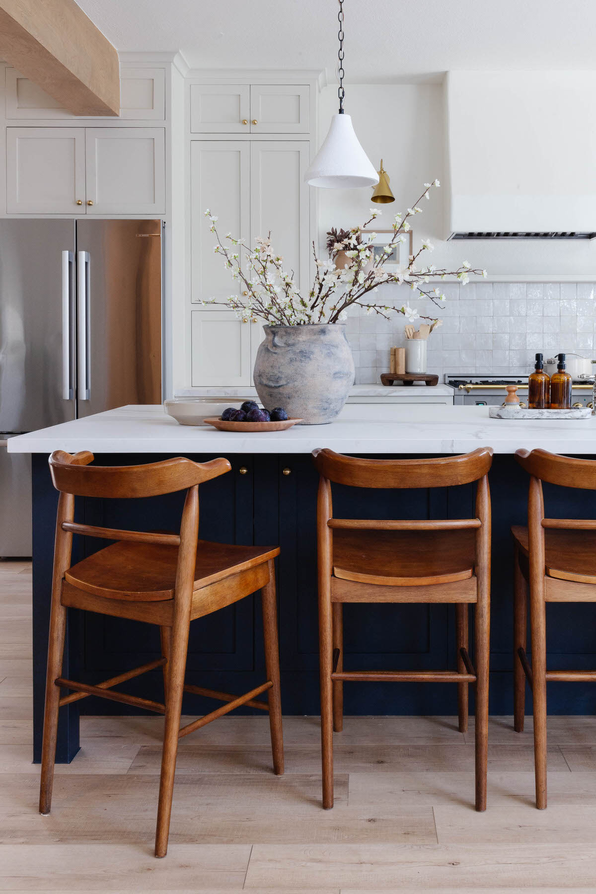 Farrow and Ball Shaded White and Farrow and Ball Railings Kitchen Cabinets by Peggy Haddad Interiors