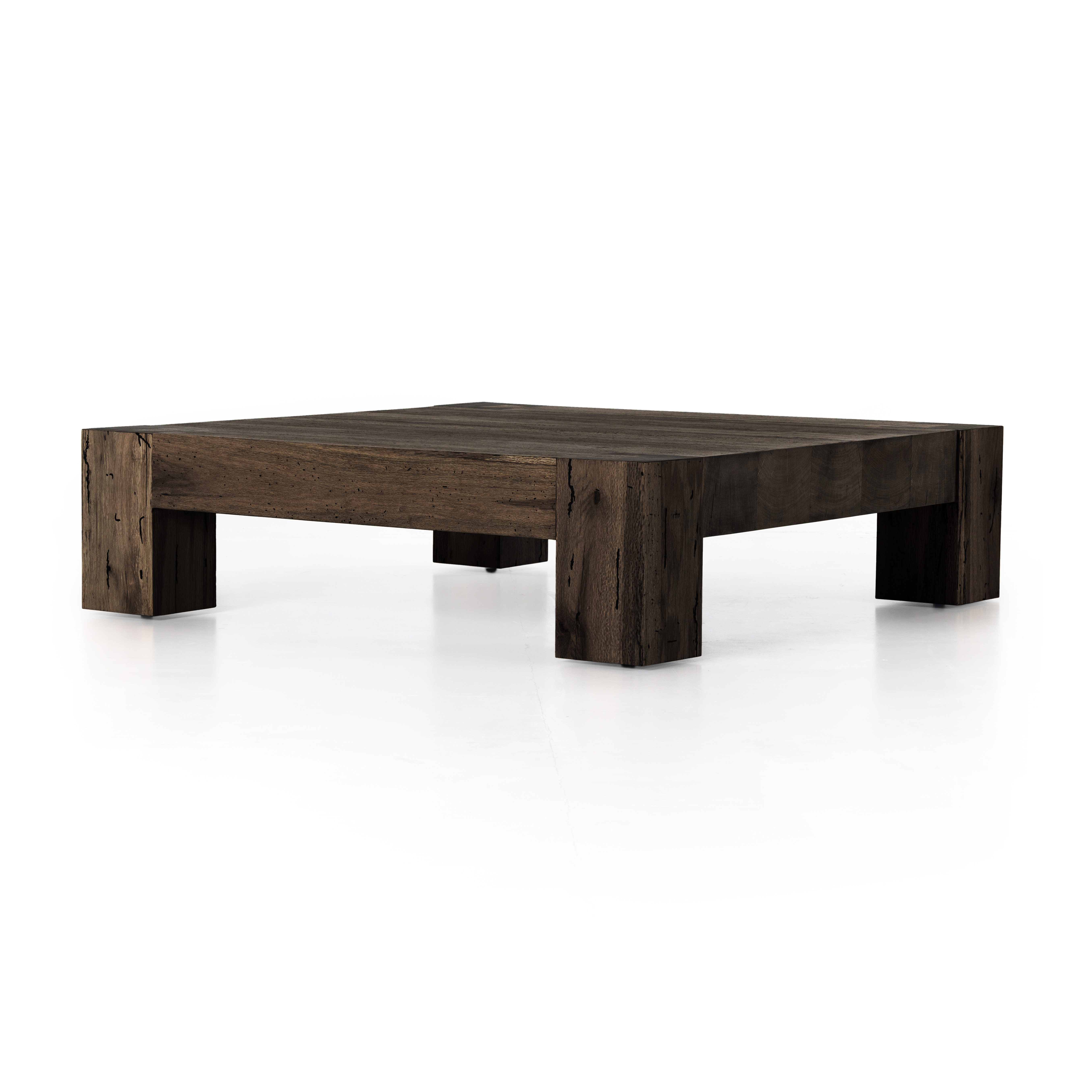 Dark Wood Rustic Coffee Table