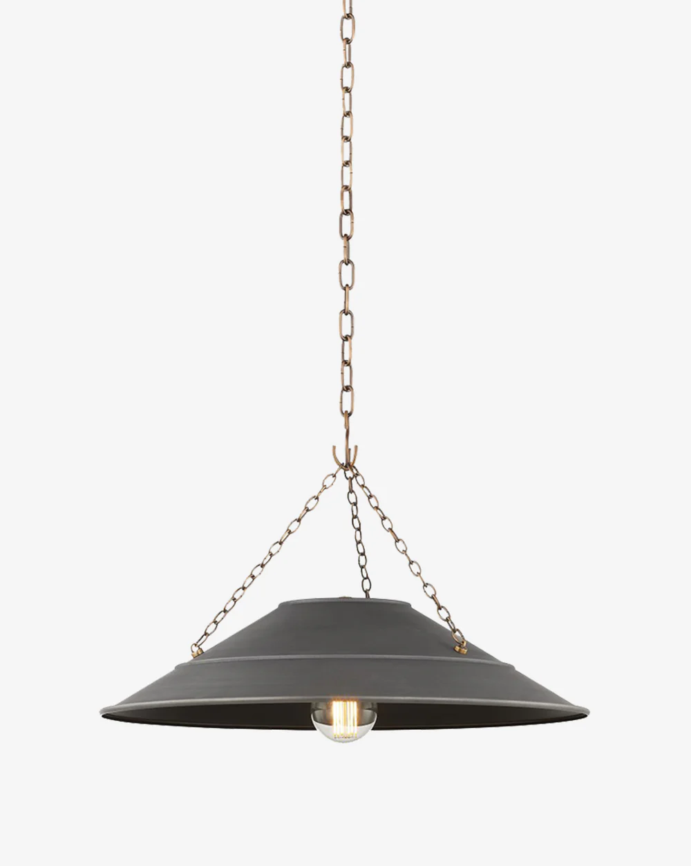 Brass and Black Kitchen Island Pendant, Arcane Pendant from Troy Lighting