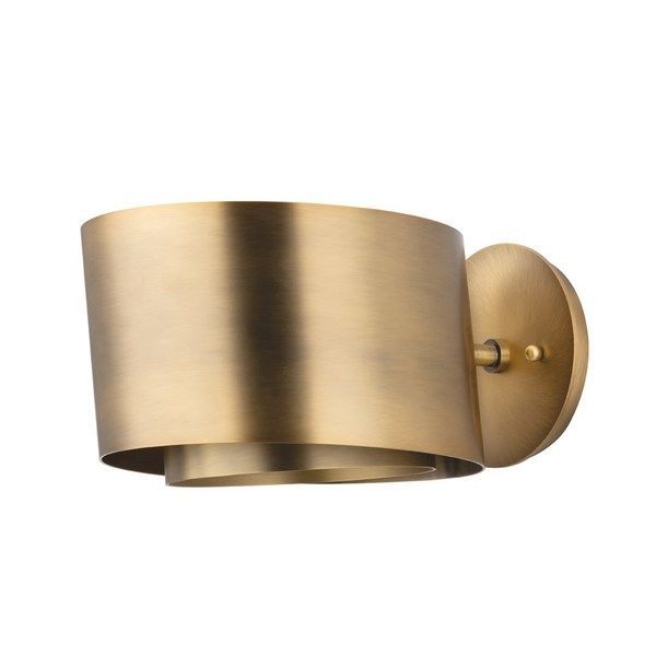 Brass Modern Sconce, Roux Patina Brass Sconce by Troy Lighting